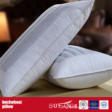 Single Sided Buckwheat Pillow with Piping for Hotel/Home Use